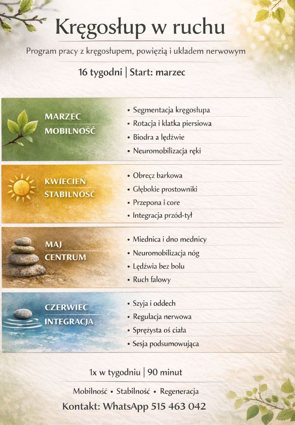 Informacje o kursie Pilates & Joga